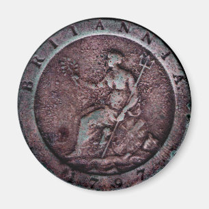 Aimant de penny de "roue" des 1797 Anglais