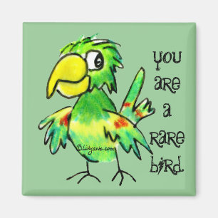 Aimant de perroquet vert