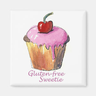 Aimant de petit gâteau de cerise de GF
