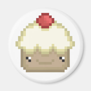 aimant de petit gâteau de pixel