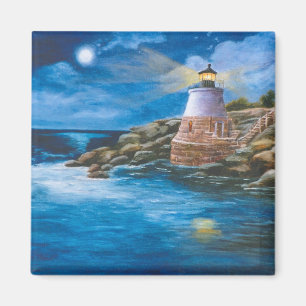 Aimant de phare de colline de château