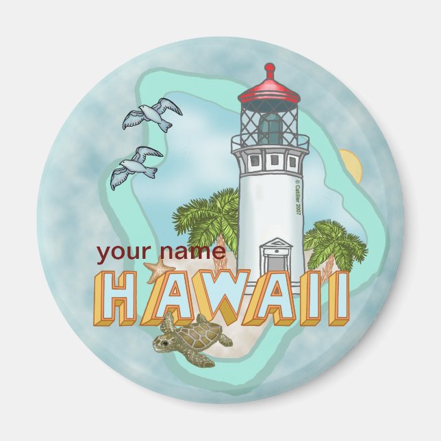 Aimant de phare d'Hawaii (Devant)