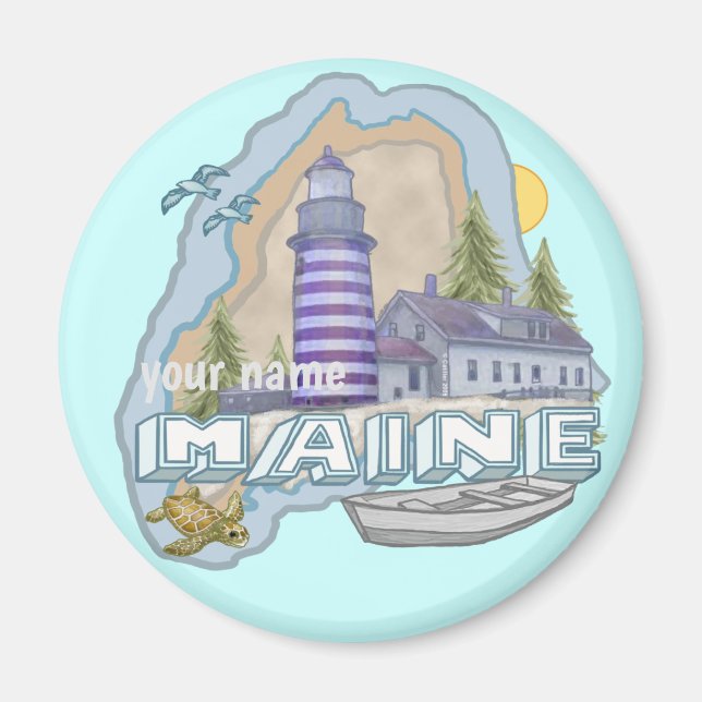 Aimant de phare du Maine (Devant)