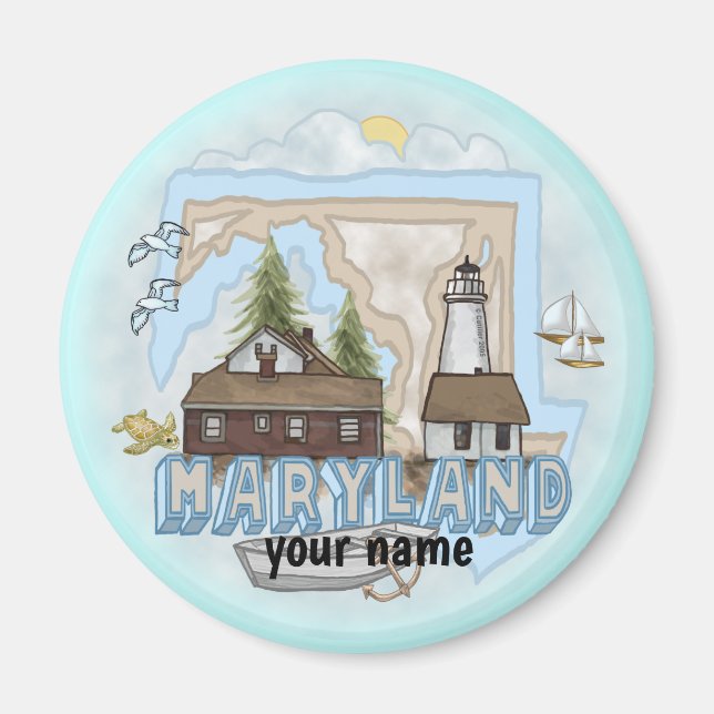 aimant de phare du Maryland  (Devant)