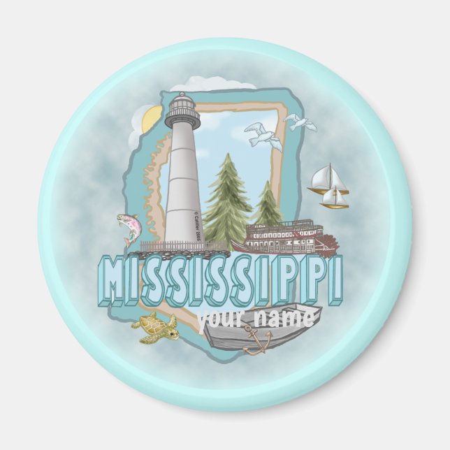Aimant de phare du Mississippi (Devant)