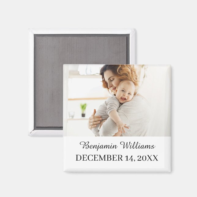 Aimant de photo d'anniversaire Faveur de fête Aima (Recto/Verso)