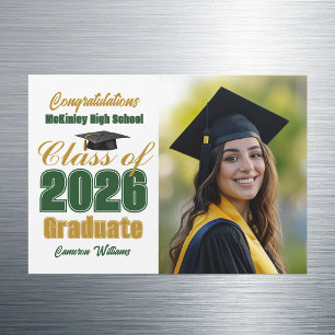 Aimant de photo de remise des diplômes de la promo