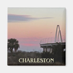Aimant de photo de souvenir de Charleston