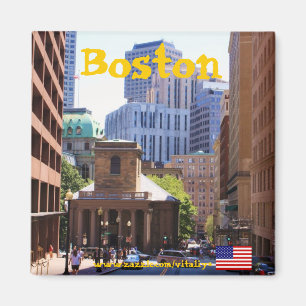 Aimant de photographie de Boston le Massachusetts