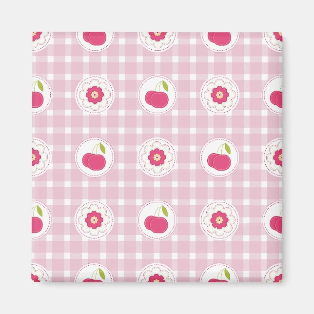 Aimant de pique-nique cerise (Devant)