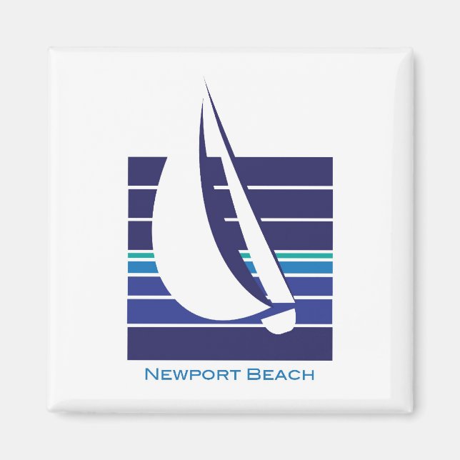 Aimant de plage Carré_Newport (Devant)