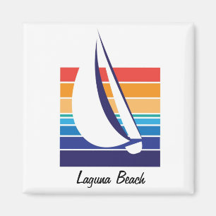 Aimant de plage de Square_Laguna de couleur de