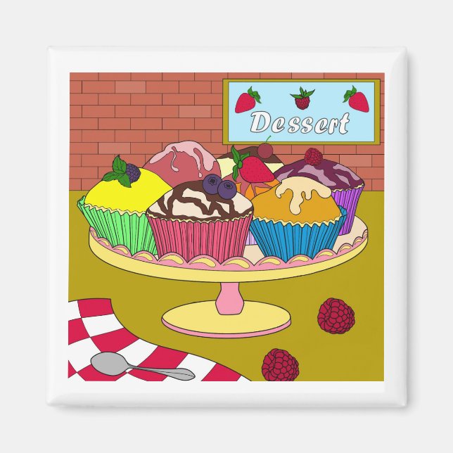 Aimant de plaque de muffin (Devant)
