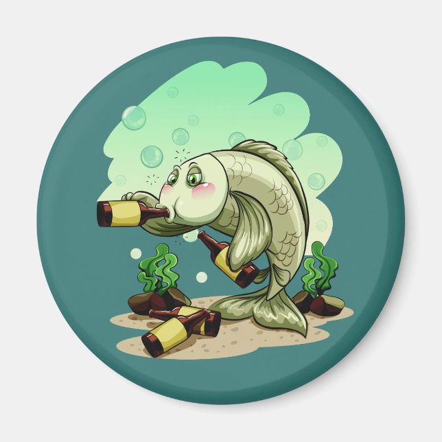 Aimant de poisson à boire (Devant)