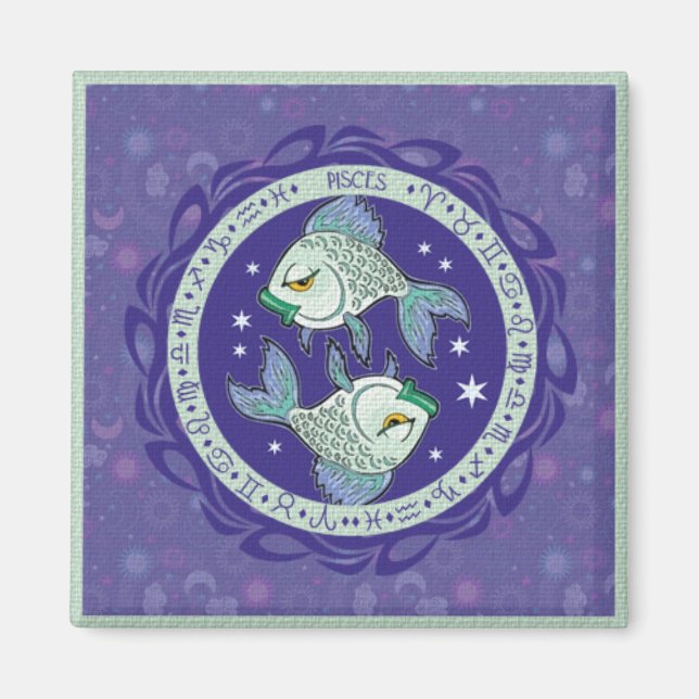 Aimant de Poissons de signe de Sun (Devant)