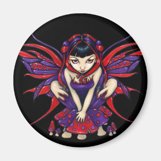 Aimant de "Polkadot Mushroom Fairy"