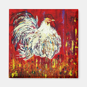 Aimant de poulet au rôti à aimants chic