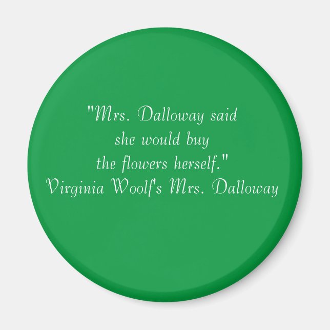 Aimant de première ligne Mme Dalloway (Devant)