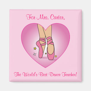 Aimant de professeur de danse avec des chaussures