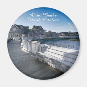 Aimant de promenade de bord de mer - banques