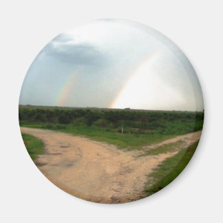 Aimant 'De quelle façon maintenant ? ' Double arc-en-ciel