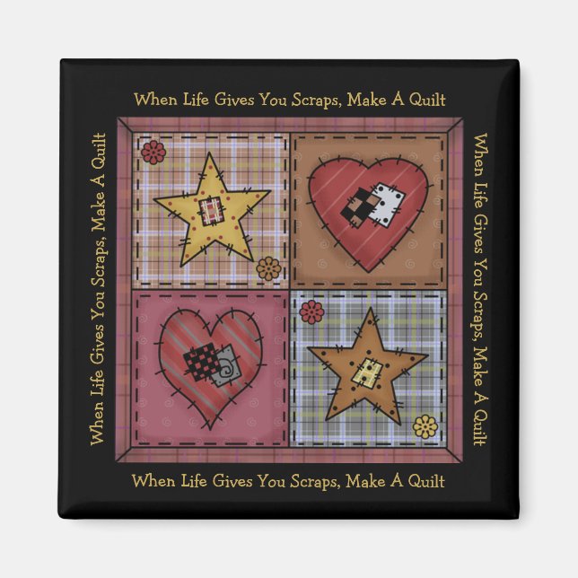 Aimant de Quilter Patchwork Prim (Devant)