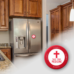 Aimant de rappel d'alerte Médicale avec nom