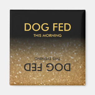 Aimant de rappel de chien d'alimentation Noir, Omb