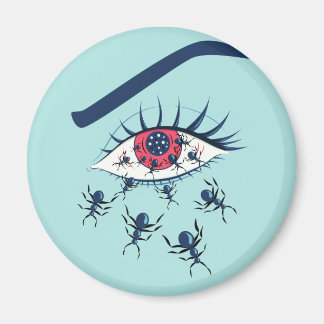 Aimant De Red Eye déplaisant étrange avec les fourmis de