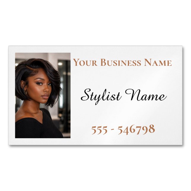 Aimant de réfrigérateur Coiffure Afro-Américain (devant)