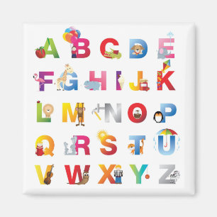 aimant de réfrigérateur d'alphabet de bande