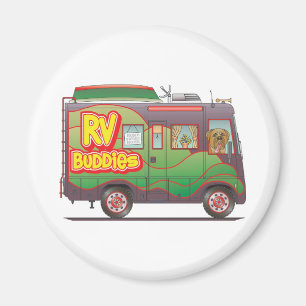 Aimant de réfrigérateur d'amis de rv