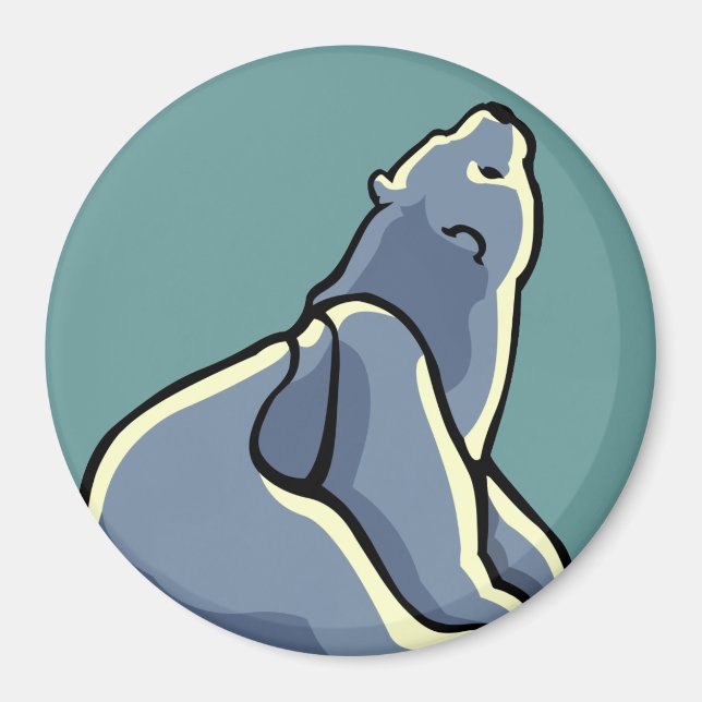 Aimant de réfrigérateur d'art arctique Cadeaux d'a (Devant)
