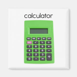 Aimant de réfrigérateur de calculatrice