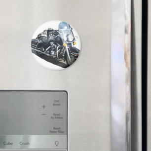 Aimant de réfrigérateur de chien porc