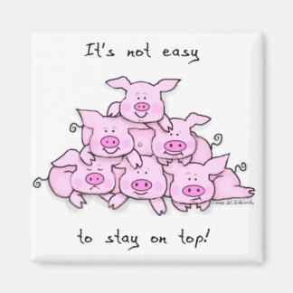 Aimant de réfrigérateur de la pyramide de porc