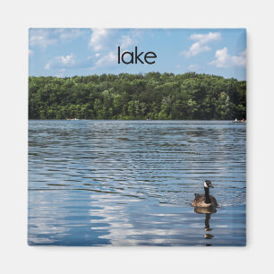 Aimant de réfrigérateur de lac