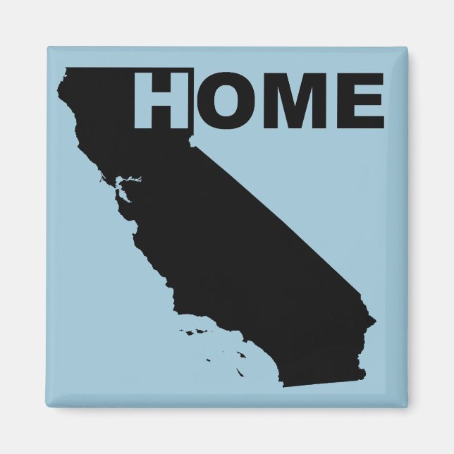 Aimant de réfrigérateur de maison de Californie (Devant)