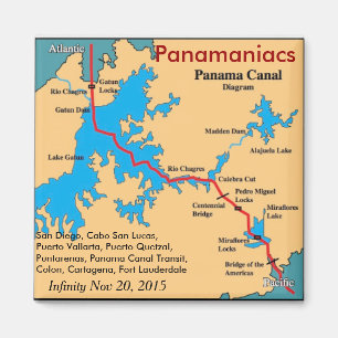 Aimant de réfrigérateur de Panamaniacs d'infini