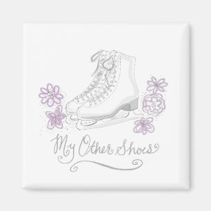 Aimant de réfrigérateur de patinage artistique