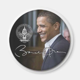 Aimant de réfrigérateur de signature d'Obama -