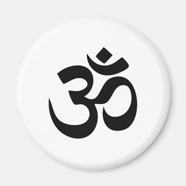 Aimant de réfrigérateur de symbole Om (Devant)