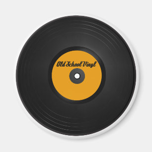 Aimant de réfrigérateur de vinyle de vieille éc