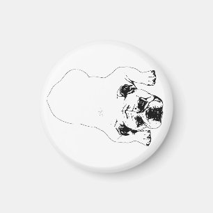Aimant de réfrigérateur d'hiver Bulldog
