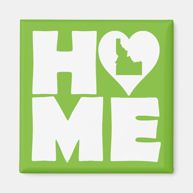 Aimant de réfrigérateur Idaho Home Heart State (Devant)