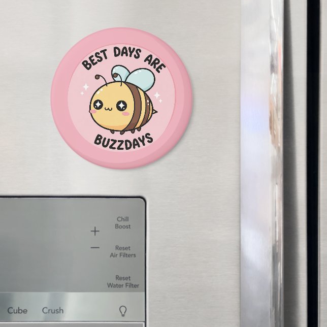 Aimant de réfrigérateur jolie abeille – Décor abei (In situ (réfrigérateur))