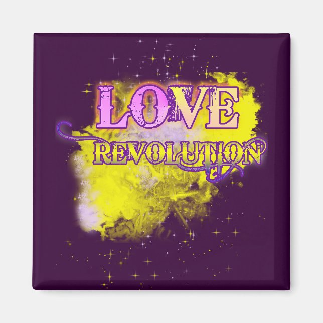 Aimant de Réfrigérateur Love Revolution (Devant)