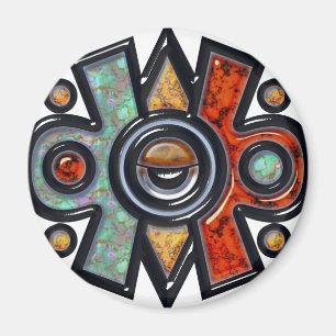 Aimant de réfrigérateur Nahui Ollin