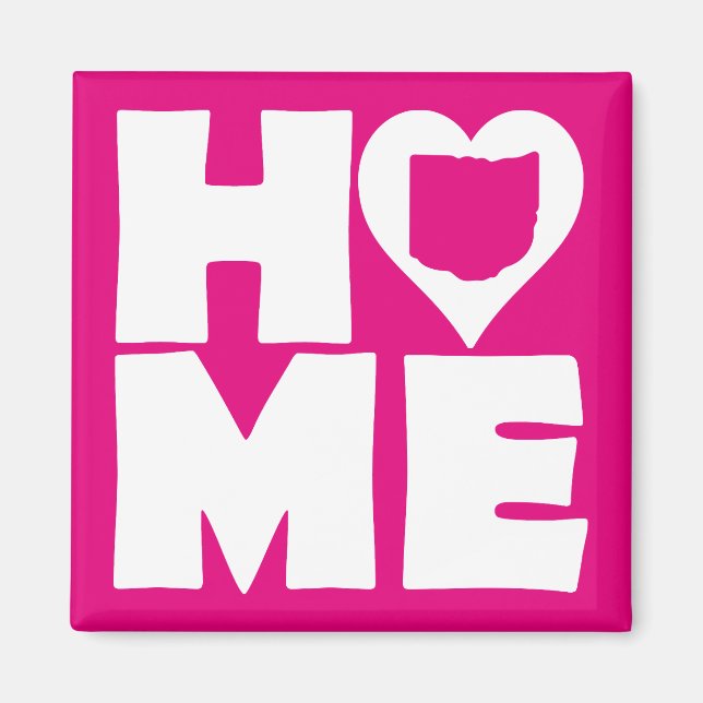 Aimant de réfrigérateur Ohio Home Heart State (Devant)