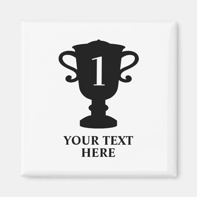 Aimant de réfrigérateur personnalisé pour trophée  (Devant)